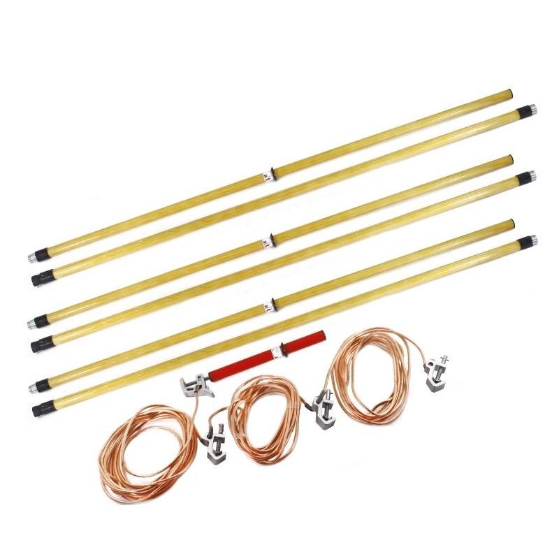 заземление переносное для распределительных устройств зпп-220э-3 сечение 35мм с протоколом испытаний электро трейд et-z180-3-35-p от BTSprom.by