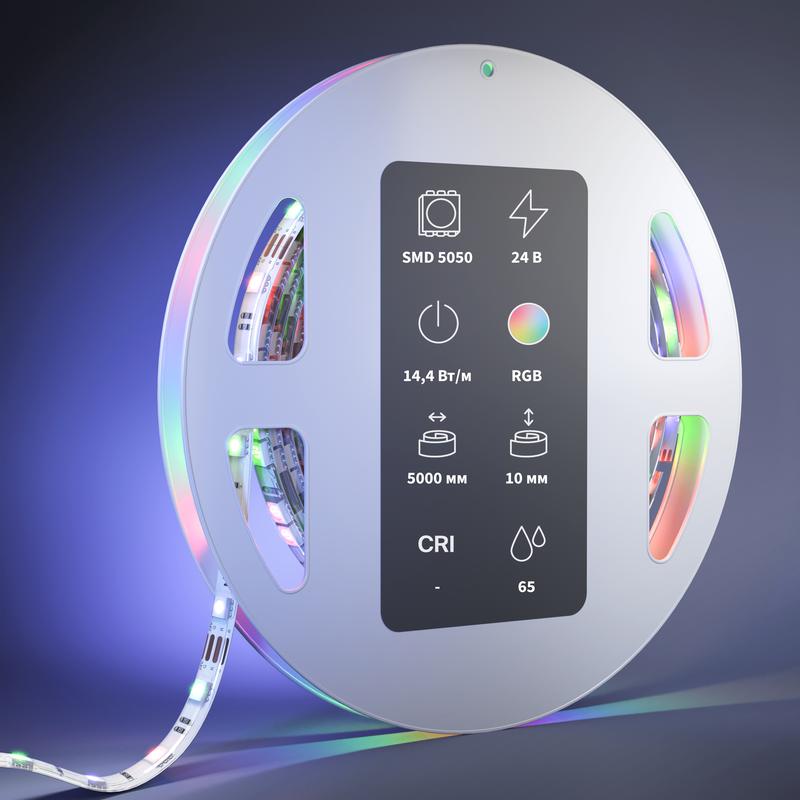  Лента светодиодная 24В 5050 14.4Вт/м IP65 (уп.5м) Maytoni 201140 фото в каталоге от BTSprom.by