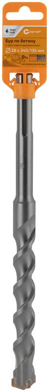  Бур по бетону Profi Plus SDS-Max с крестовым наконечником 28х340мм Cutop 42-28340 фото в каталоге от BTSprom.by