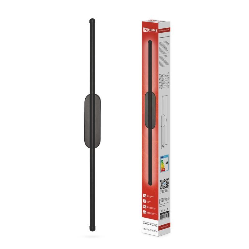 светильник светодиодный estetika luv-60c-40bl 10вт 4000к 700лм 230в 600х50х25 черн. in home 4690612054810 от BTSprom.by