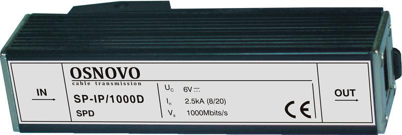 устройство грозозащиты sp-ip/1000d для локал. вычислит. сети (скорость до 1000мб/с) osnovo 11342 от BTSprom.by