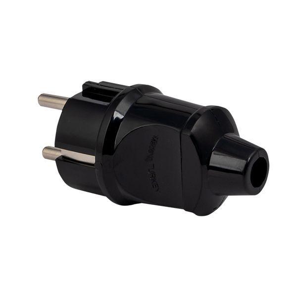  Вилка прямая 16А 250В усиленная с заземл. черн. PROxima EKF AVP16-30-r фото в каталоге от BTSprom.by