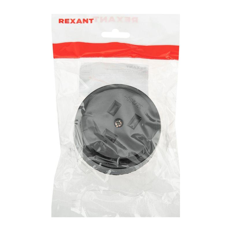  Розетка РШ для электрической плиты 32А 250В 2Р+РЕ (ОУ) черн. Rexant 11-8983 фото в каталоге от BTSprom.by