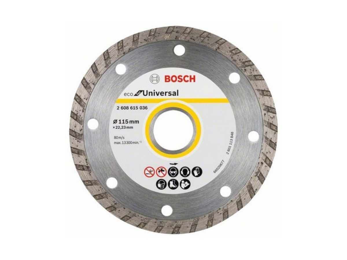 алмазный круг 125х22 мм универс. turbo eco universal bosch (сухая резка) 2608615046 от BTSprom.by