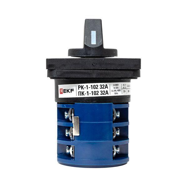  Переключатель кулачковый ПК-1-102 2п 32А "0-1-2-3" EKF pk-1-102-32 фото в каталоге от BTSprom.by