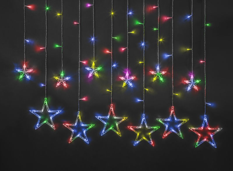 гирлянда светодиодная "бахрома" "звезды" 93 678 ngf-d025-01 2.5х1м 138led rgby ip20 tr navigator 93678 от BTSprom.by