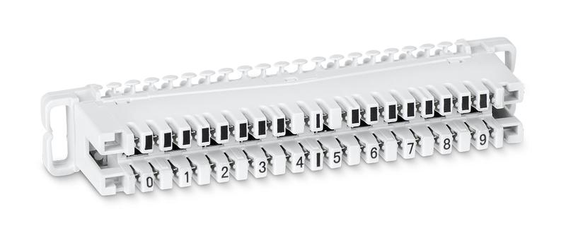 плинт соединительный cm-10p на 10 пар маркировка 0-9 cabeus 7016c от BTSprom.by