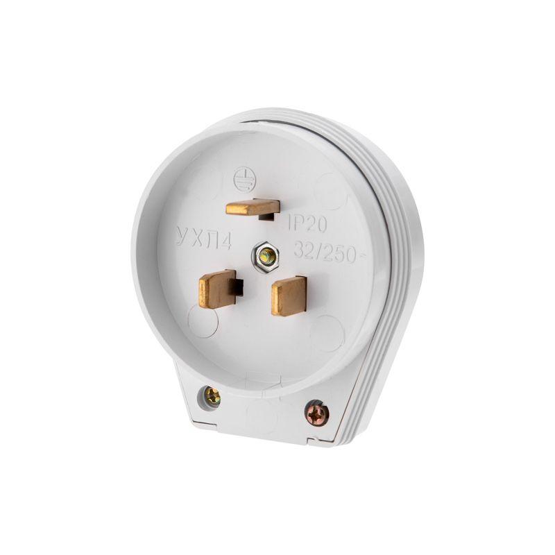  Вилка ВШ для электрической плиты 32А 250 В 2Р+РЕ бел. Rexant 11-8931 фото в каталоге от BTSprom.by