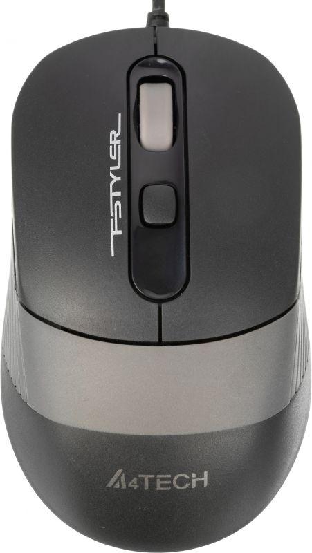 мышь fstyler fm10 черн./сер. оптическая 1600dpi usb 4but fm10 grey a4tech 1147673 от BTSprom.by