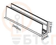 Комплект монтажного накладного профиля 2440х13х23 для ленты NEON 1120 HB VARTON V4-NS-00.0047.STR-0009 фото в каталоге от BTSprom.by  Комплект монтажного накладного профиля 2440х13х23 для ленты NEON 1120 HB VARTON V4-NS-00.0047.STR-0009 фото в каталоге от BTSprom.by