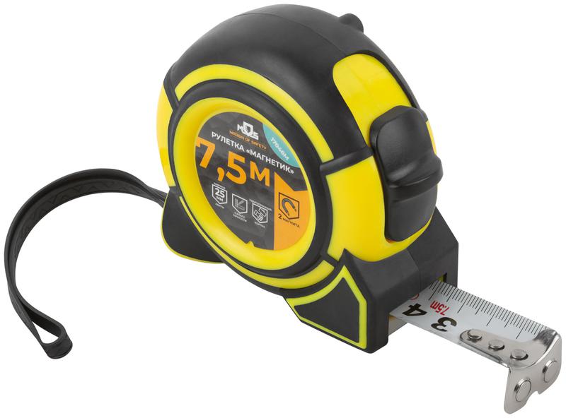 рулетка магнетик 7.5мх25мм mos 17046м от BTSprom.by