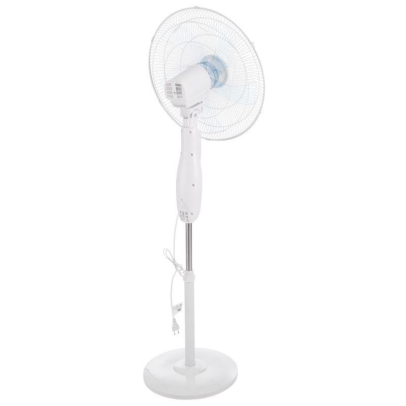  Вентилятор напольный 60Вт 5 лопастей подставка круглая д/у управление бел./син. DUX 60-0213 фото в каталоге от BTSprom.by