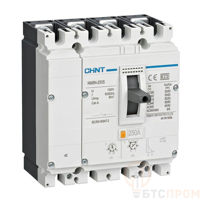 Выключатель автоматический 4п 63А 36кА NM8N-125C TM с рег. термомаг. расцеп. (R) CHINT 271557 фото в каталоге от BTSprom.by  Выключатель автоматический 4п 63А 36кА NM8N-125C TM с рег. термомаг. расцеп. (R) CHINT 271557 фото в каталоге от BTSprom.by