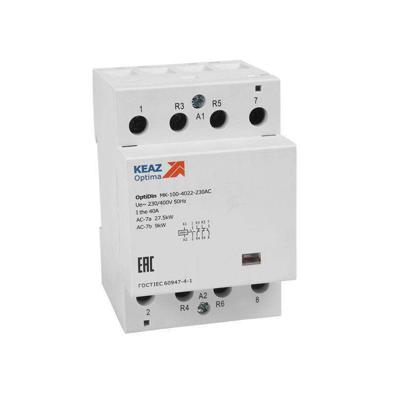 контактор модульный optidin mk-100-4020-230ac кэаз 321163 от BTSprom.by