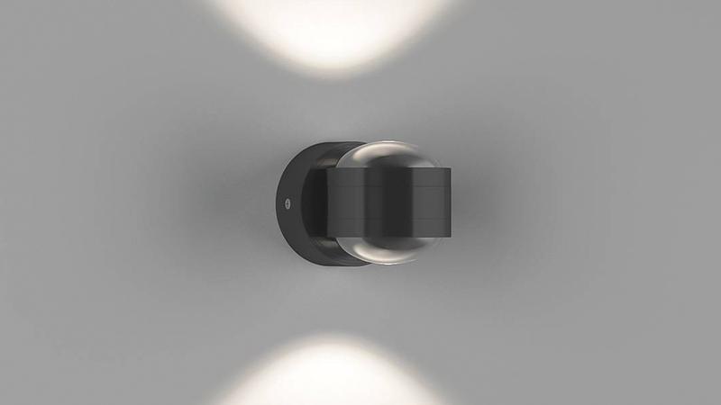 бра двухстороннее gw-095-2-6-bl-nw 6вт 4500к ip20 поворотн. с линзой lupa d черн. designled 00-00001565 от BTSprom.by