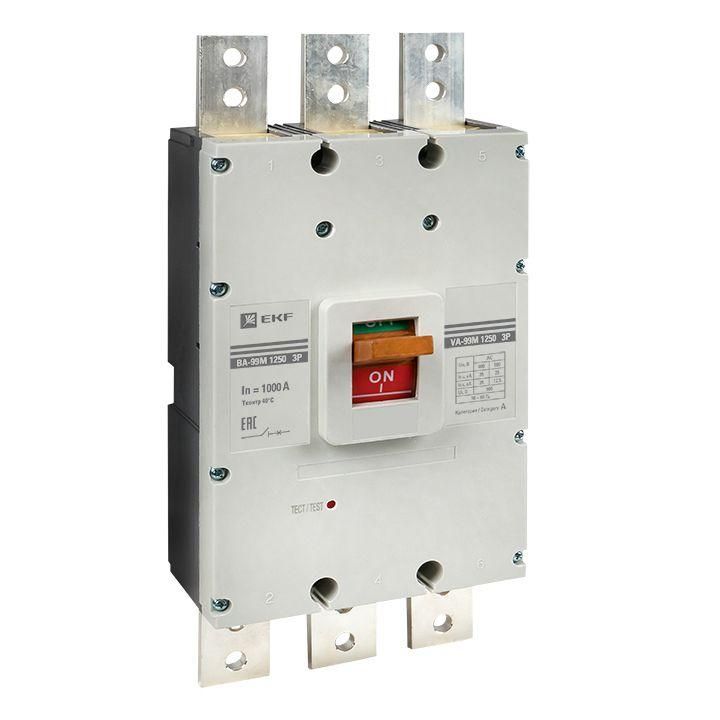 выключатель автоматический 4п (3p+n) 1250/1000а 35ка ва-99м proxima ekf mccb99-1250-1000m-4p от BTSprom.by