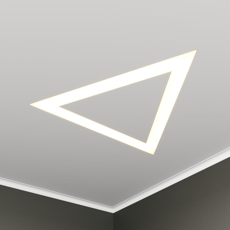 светильник светодиодный rve-lbx-hole-trio-646-vg 39вт 4000к 646х566х110мм s80мм треугольник с отверст. встраив. под шпаклевку бел. rvelektro rve00003486 от BTSprom.by