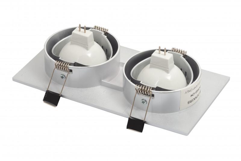  Светильник 10Вт GU5.3 IP20 LED встраив. пластик сер. DENKIRS 538894 фото в каталоге от BTSprom.by