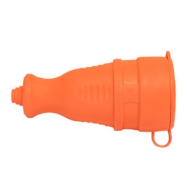  Розетка переносная 16А IP44 230В 2P+PE с защ. крышкой каучук оранж. PROxima EKF RPS-012-16-230-44-ro фото в каталоге от BTSprom.by