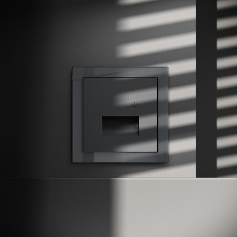  Подсветка светодионая СП S70 с датчиком механизм графит Voltum VLS070707 фото в каталоге от BTSprom.by