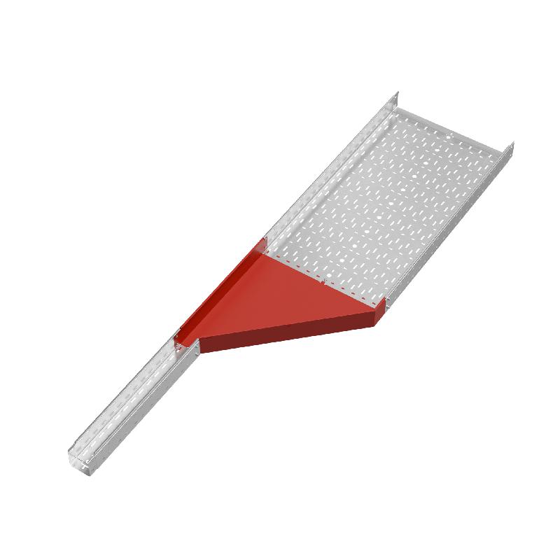 Переходник для лотка правый 100х100-600 сталь 1мм "ПЛЮС" PDplus100-100-600-R HD КМ PL1602 фото в каталоге от BTSprom.by