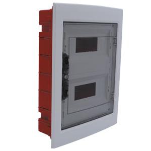 корпус щита распределительного для модульного оборудования 24m(12х2) встраив. прозр. дверца система несъемных крышек cetinkaya pano cp10924-1 от BTSprom.by