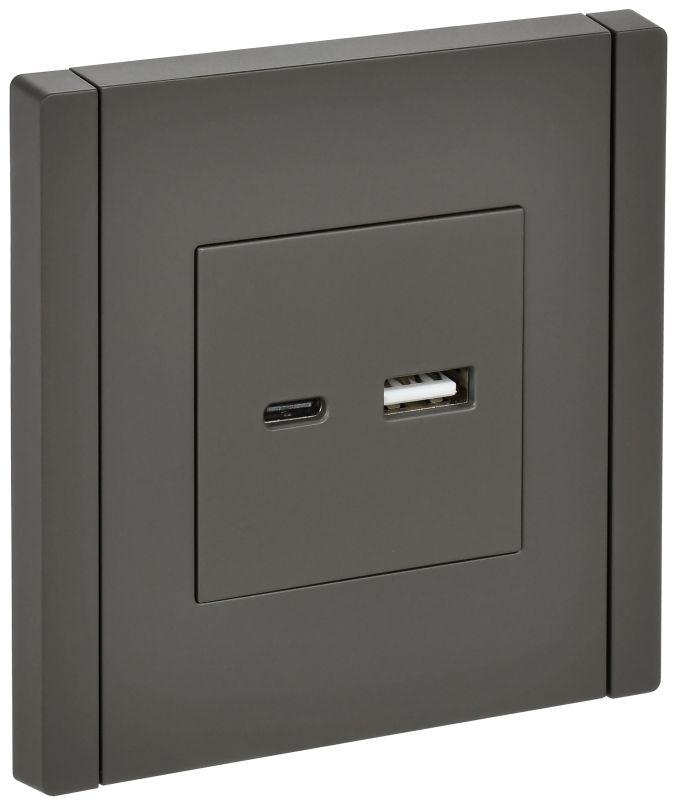 розетка usb a+c 3.1а forte&piano fp350 сер. iek fp-u22-d31-k03 от BTSprom.by