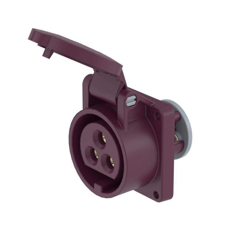 розетка панельная pss ip44 16а 3p 25в dkc pss034-016-02 от BTSprom.by