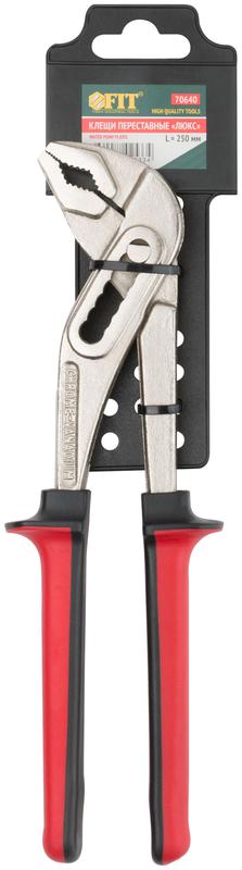  Клещи переставные "Люкс" CrV тип D4 250мм 40/60мм) FIT 70640 фото в каталоге от BTSprom.by