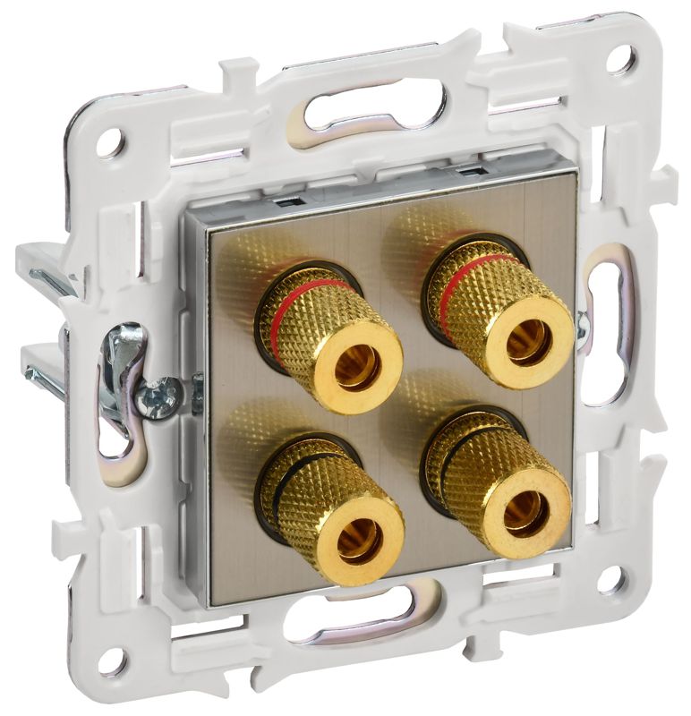 аудиорозетка 4-м skandy sk-a01n никель iek sk-s40-k50 от BTSprom.by