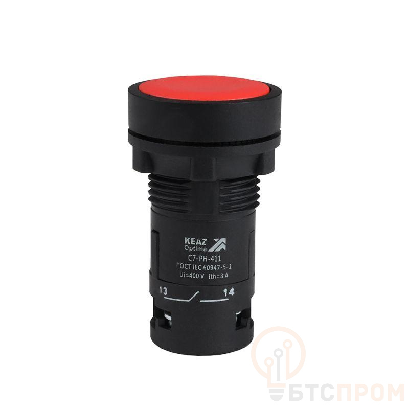 Кнопка с фиксацией OptiSignal Compact D22 С7-PH-411 красн. 1НО+1НЗ XB7NH45 КЭАЗ 362075 фото в каталоге от BTSprom.by  Кнопка с фиксацией OptiSignal Compact D22 С7-PH-411 красн. 1НО+1НЗ XB7NH45 КЭАЗ 362075 фото в каталоге от BTSprom.by