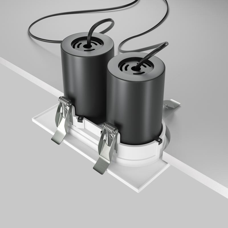  Светильник Hidden 2х10Вт 3000К 36град. встраив. Maytoni DL045-02-10W3K-W фото в каталоге от BTSprom.by