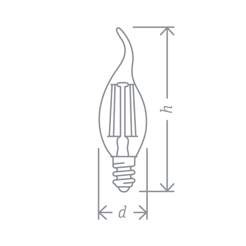 Лампа светодиодная 61 357 NLL-F-FC35-6-230-4K-E14 6Вт свеча на ветру 4000К нейтр. бел. E14 660лм 220-240В Navigator 61357 фото в каталоге от BTSprom.by
