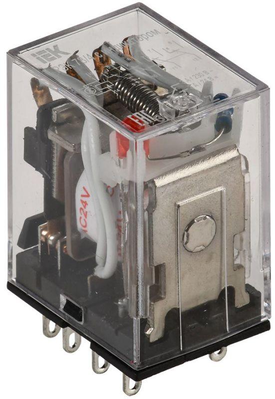 реле рэк 78-4(my4) 3а 24в ac с индикацией iek rrp20-4-03-024a-led от BTSprom.by