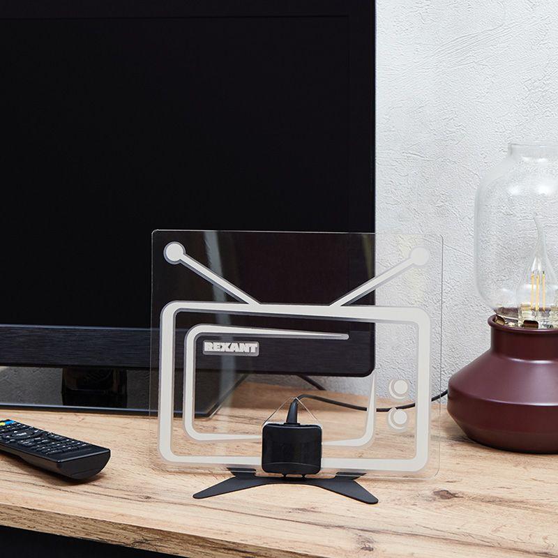  Антенна ТВ комнатная для цифрового телевидения DVB-T2 Ag-718 Rexant 34-0718 фото в каталоге от BTSprom.by