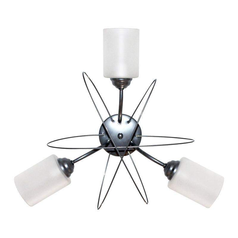  Светильник "Орбиталь" 131 хром (плафон 8461) НСБ 01-3х60-177 Е27 ИУ Элетех 1005404582 фото в каталоге от BTSprom.by