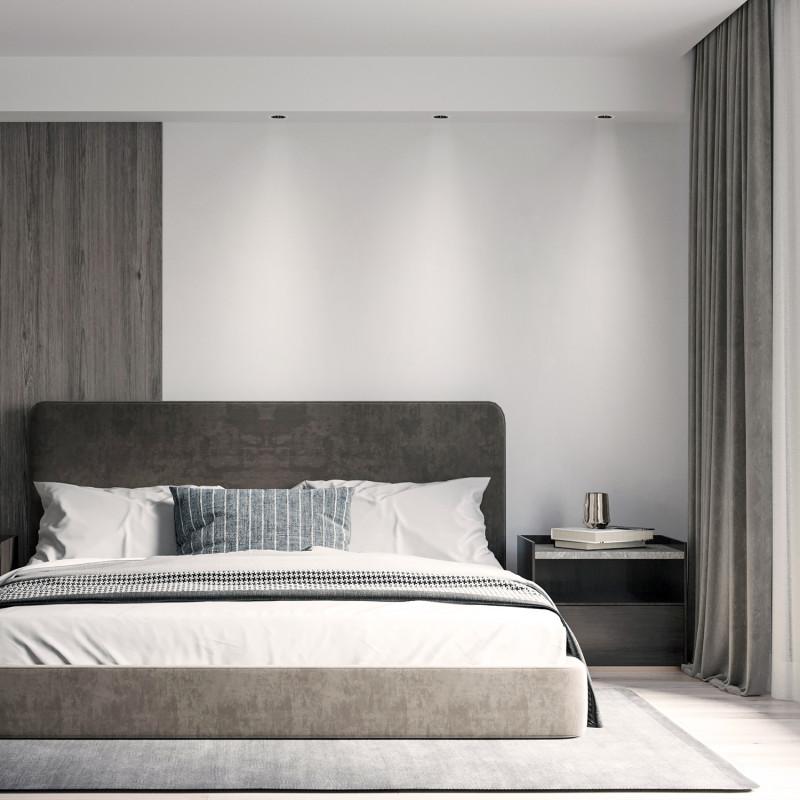  Светильник SPACE 8Вт 4000К IP20 220В d65 38град. встраив. со светодиодом алюм. бел./черн. DENKIRS 723066 фото в каталоге от BTSprom.by