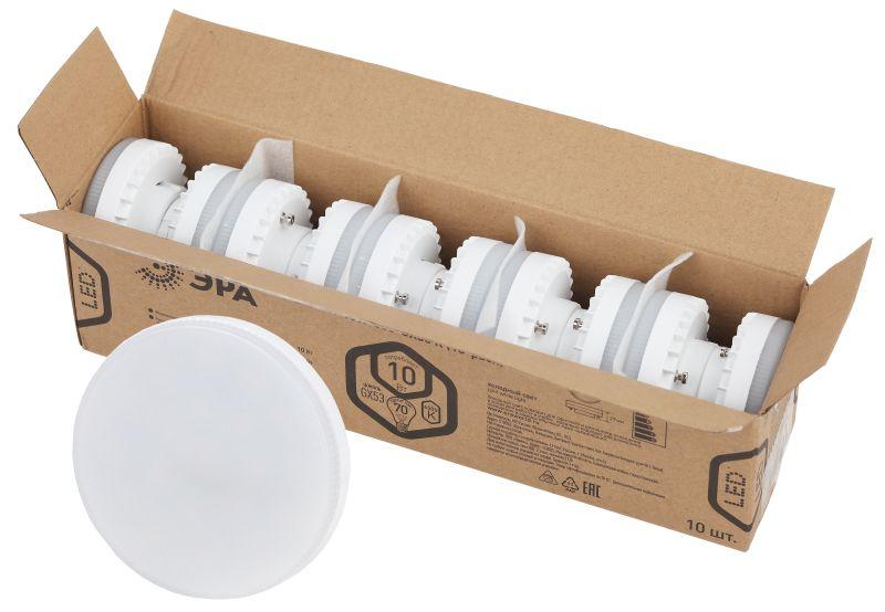 лампа светодиодная red line led gx-10w-865-gx53 r (10-pack) gx53 10вт таблетка холод. дневной свет эра б0045327 от BTSprom.by