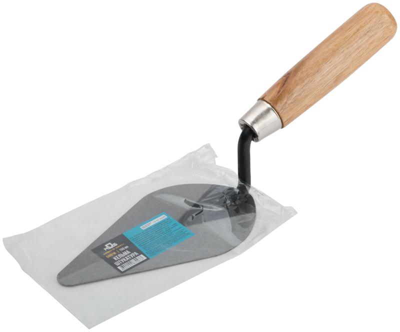  Кельма штукатура инструментальная сталь деревянная ручка 150мм MOS 04891М фото в каталоге от BTSprom.by