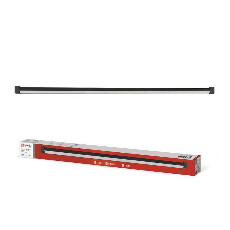 светильник светодиодный трековый top-line ltr-01r-tl 50вт 4000к ip40 5000лм 870мм 120град. линейный поворотн. черн. in home 4690612045634 от BTSprom.by