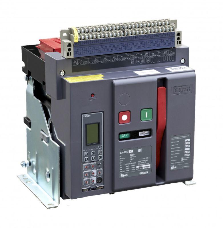 выключатель автоматический воздушный 4п 800а 80ка ва-731 стац. расцеп. н dekraft 27113dek от BTSprom.by