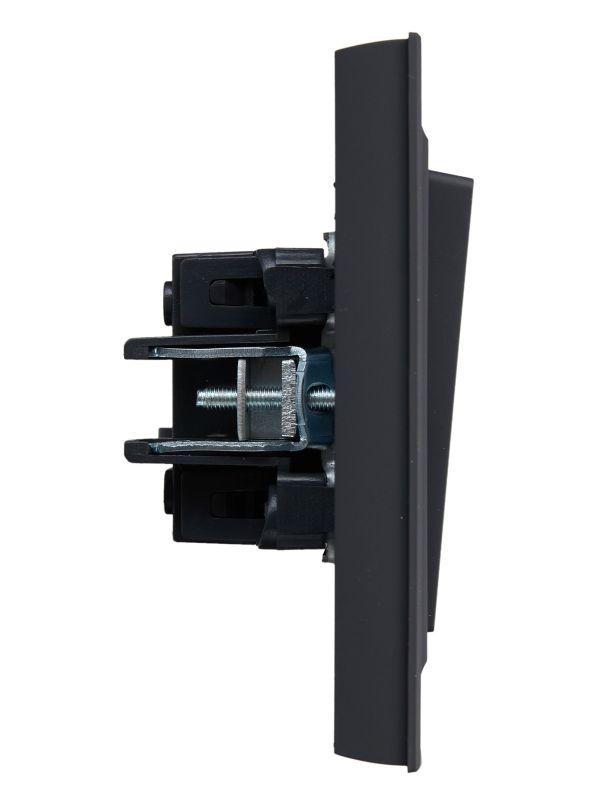  Выключатель 2-кл. СП BRITE ВСР10-2-0-БрГ 10А в сборе графит IEK BR-V20-0-10-K53-F фото в каталоге от BTSprom.by