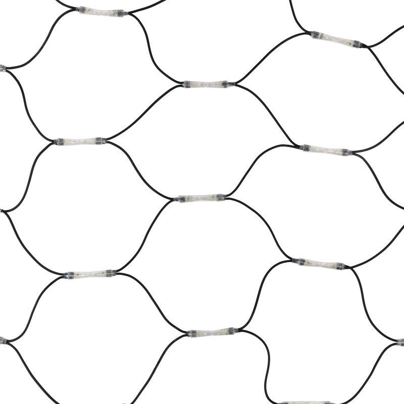  Гирлянда светодиодная "Сеть" 2х4м 560LED бел./син. 50Вт 220-240В IP67 с контроллером двойные диоды провод каучук черн. Neon-Night 217-133 фото в каталоге от BTSprom.by