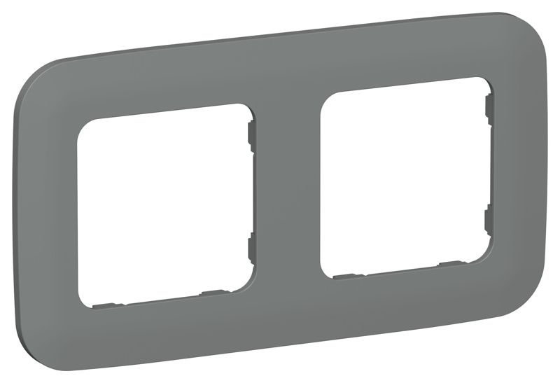 рамка 2-м сп flite ру-2-а-флма мокрый асфальт iek fi-m22-31-20-k80 от BTSprom.by