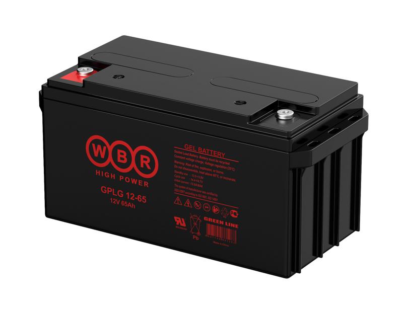 аккумулятор гелевый 12в 65а.ч wbr gplg12-65 wbr от BTSprom.by