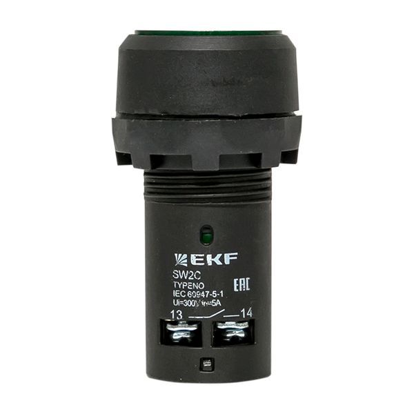  Кнопка SW2C-10D с подсветкой зел. NO 24В EKF sw2c-md-g-24 фото в каталоге от BTSprom.by