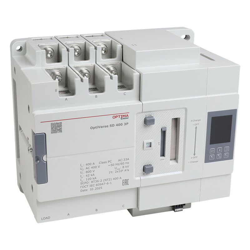 устройство автоматического ввода резерва 3п optiverse sd 400 3p кэаз 389111 от BTSprom.by