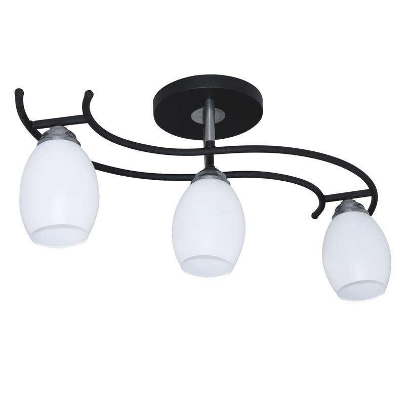  Светильник Стиль 131 (Плафон 8368) НПБ 01-3х60-178 Е27 [ИМ] люстра реновация черн. Элетех 1005405416 фото в каталоге от BTSprom.by