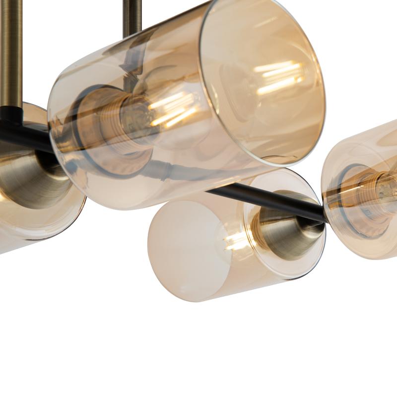  Люстра Glow 60Вт E27х6 IP20 Freya FR5129PL-06B фото в каталоге от BTSprom.by