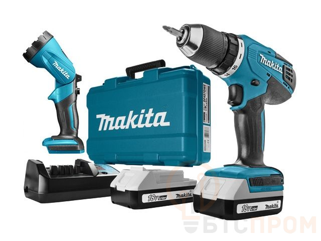Аккум. дрель-шуруповерт MAKITA LXT DF 457 DWLE в чем. + фонарь (18.0 В, 2 акк., 1.5 А/ч Li-Ion, 2 скор., 42 Нм, шурупы до 10 мм) DF457DWLE фото в каталоге от BTSprom.by  Аккум. дрель-шуруповерт MAKITA LXT DF 457 DWLE в чем. + фонарь (18.0 В, 2 акк., 1.5 А/ч Li-Ion, 2 скор., 42 Нм, шурупы до 10 мм) DF457DWLE фото в каталоге от BTSprom.by